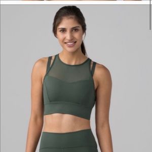Lululemon Sun Setter Sports Bra Dark Forest